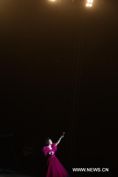 Singer Tsai Chin performs during her Charity Concert at Lincoln Center in New York, May 10, 2011.