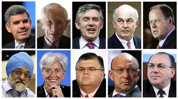 A combination photo of possible successors if Dominique Strauss-Kahn, the head of the International Monetary Fund, leaves the IMF.