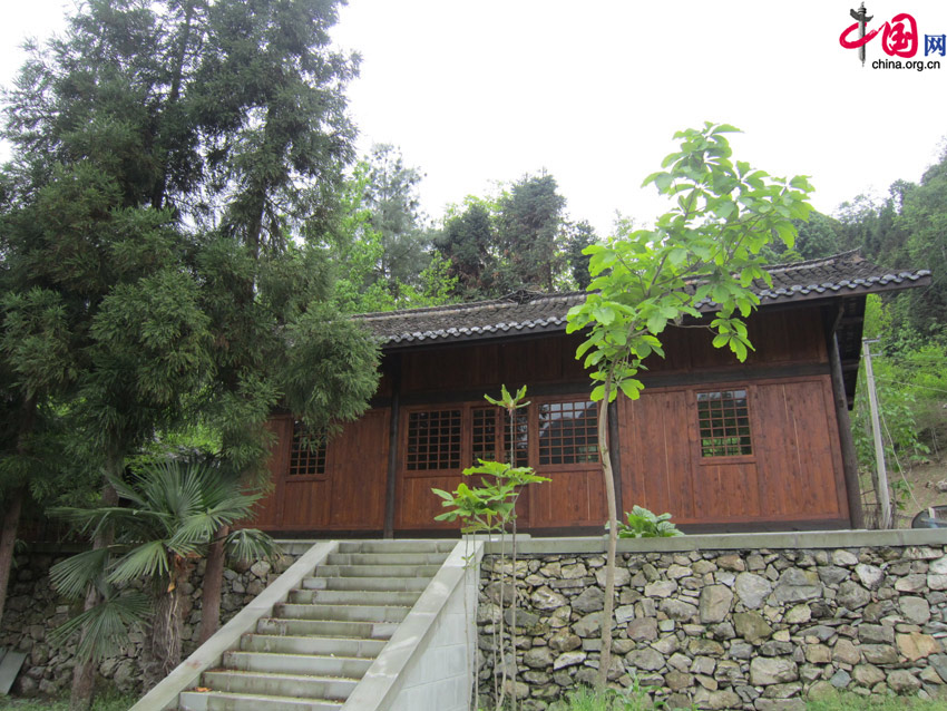 A wooden house next to Dengchigou Church was once used by David to teach local kids. [Wang Qian/China.org.cn]