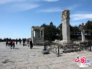 The Lugou Bridge, also known as the Marco Polo Bridge, is a famous stone bridge located 15 km southwest of the Beijing city center across the Yongding River. Situated at the eastern end of the bridge is the Wanping Fortress, a historic 17th century fortress. The Lugou Bridge is well-known because it was highly praised by the Venetian traveler Marco Polo during his visit to China in the 13th century, and for the Marco Polo Bridge incident, which marked the beginning of the Sino-Japanese War (1937-1945).