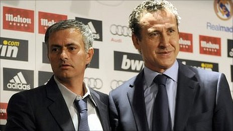 Jose Mourinho and Jorge Valdano