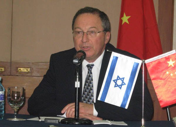 Israeli Director General of the Ministry of Foreign Affairs Rafael Barak speaks at a press conference in Beijing, May 30, 2011. [Zhang Ming'ai/China.org.cn]