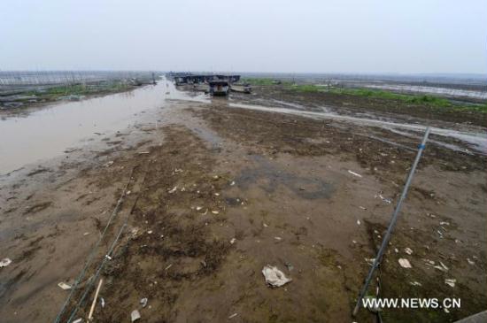 Drought threatens Honghu Lake