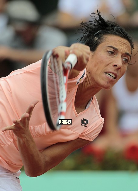 Schiavone, 30, a dark horse in last year&apos;s French Open who had eliminated Li Na in the then third round, played all out today with all her weapons, such as high-bounced serves, great volleys and spinned balls. [Xinhua]