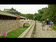 The Temple of Heaven, literally the Altar of Heaven, is a complex of Taoist buildings situated in southeastern Beijing. The Emperors of the Ming and Qing dynasties visited the complex annually when they prayed to Heaven for good harvests. It is regarded as a Taoist temple, although Chinese Heaven worship, especially by the reigning monarch of the day, actually pre-dates Taoism. [China.org.cn]