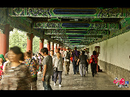 The Temple of Heaven, literally the Altar of Heaven, is a complex of Taoist buildings situated in southeastern Beijing. The Emperors of the Ming and Qing dynasties visited the complex annually when they prayed to Heaven for good harvests. It is regarded as a Taoist temple, although Chinese Heaven worship, especially by the reigning monarch of the day, actually pre-dates Taoism. [China.org.cn]