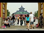 The Temple of Heaven, literally the Altar of Heaven, is a complex of Taoist buildings situated in southeastern Beijing. The Emperors of the Ming and Qing dynasties visited the complex annually when they prayed to Heaven for good harvests. It is regarded as a Taoist temple, although Chinese Heaven worship, especially by the reigning monarch of the day, actually pre-dates Taoism. [China.org.cn]