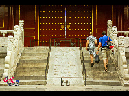 The Temple of Heaven, literally the Altar of Heaven, is a complex of Taoist buildings situated in southeastern Beijing. The Emperors of the Ming and Qing dynasties visited the complex annually when they prayed to Heaven for good harvests. It is regarded as a Taoist temple, although Chinese Heaven worship, especially by the reigning monarch of the day, actually pre-dates Taoism. [China.org.cn]