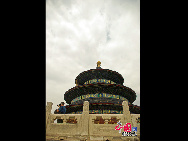 The Temple of Heaven, literally the Altar of Heaven, is a complex of Taoist buildings situated in southeastern Beijing. The Emperors of the Ming and Qing dynasties visited the complex annually when they prayed to Heaven for good harvests. It is regarded as a Taoist temple, although Chinese Heaven worship, especially by the reigning monarch of the day, actually pre-dates Taoism. [China.org.cn]