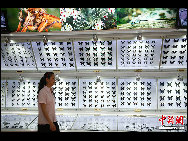 Located in Dujiangyan city, in Southwest China's Sichuan Province, the Insect Museum of West China has a collection of about 400,000 million insect samples, totaling the largest in Asia.The museum has over 20,000 insect samples on display, including about 1,700 species of Chinese butterflies and approximately 60,000 species of other insects collected from 40 countries around the world, of which over 40 are rare and unique.