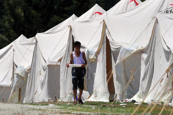 A refugee camp is seen in the Turkish border town of Yayladagi in Hatay province June 8, 2011. [Xinhua/AFP]