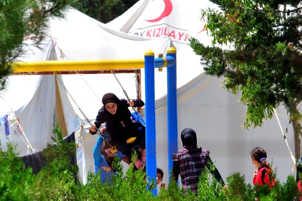 A refugee camp is seen in the Turkish border town of Yayladagi in Hatay province June 8, 2011. [Xinhua/AFP]