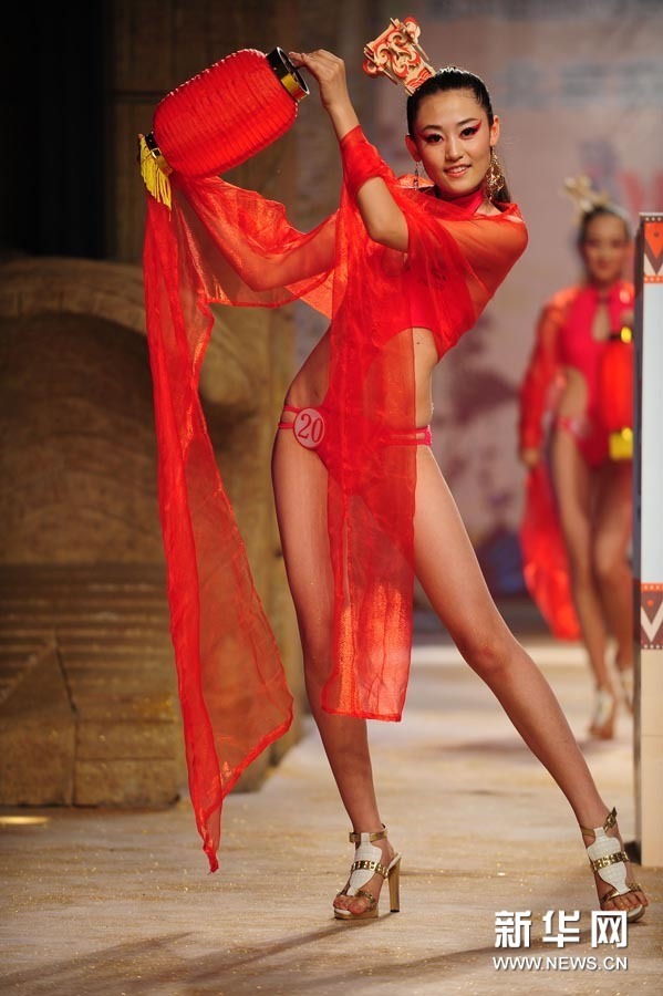 The Miss Bikini China 2011 Pageant – Beijing selection kick off on 9th June 2011 at The Maya Island Hotel in Beijing. [Photo/Xinhua]