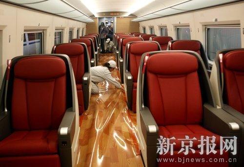 China's new high-speed rail line linking its two biggest cities begins operating later this month.