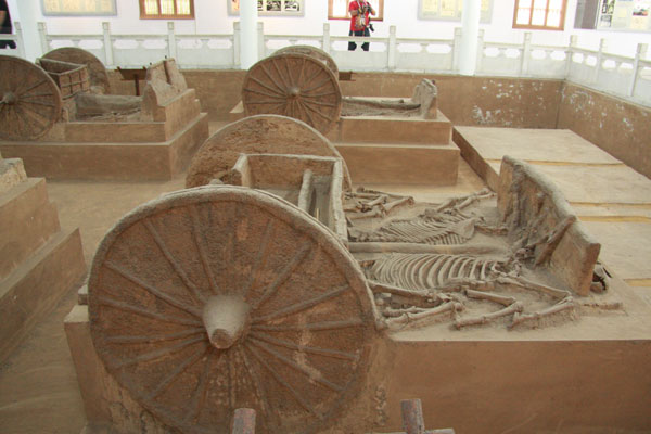 Chariot pit of the Shang Dynasty unearthed in 1999 [Photo: CRIENGLISH.com]