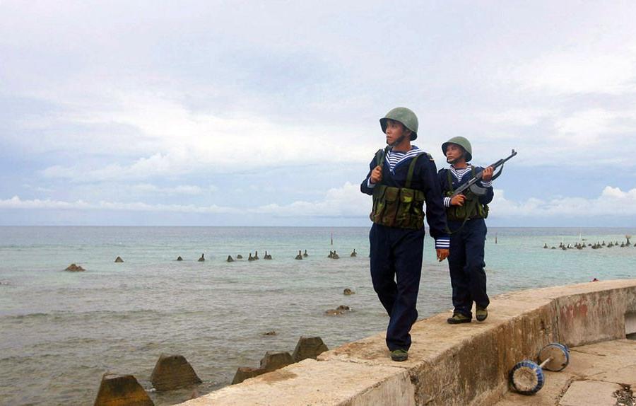 Vietnam staged live-fire drills in the South China Sea on Monday amid rising tensions with China 