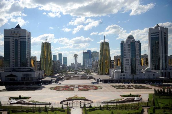 Photo taken on June 13, 2011 shows a scene in Astana, capital of Kazakhstan. The annual summit of the Shanghai Cooperation Organization (SCO) will open in Astana on Wednesday. [Sadat/Xinhua] 