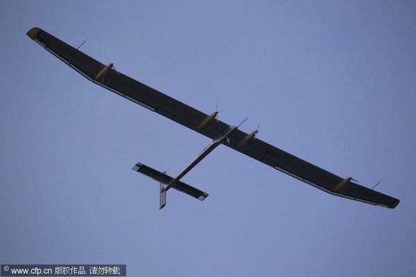 Solar-powered plane ends cross-border flight in Paris