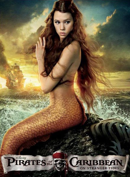 Syrena, mermaid, played by Spanish-French actress Astrid Berges-Frisbey.