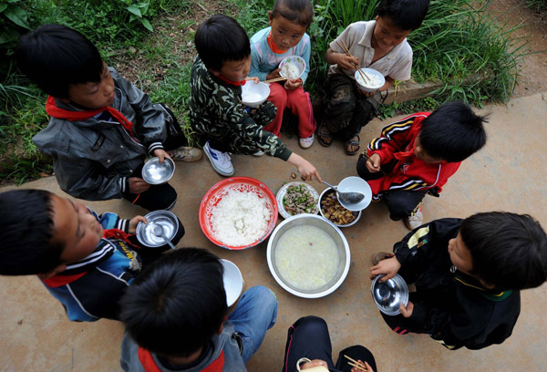 Children in poor areas chronically underfed