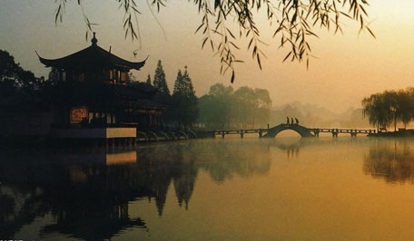 West Lake in Hangzhou, one of the most beautiful cities in China