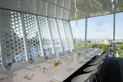 The Cube, built by Electrolux, provides customers with a unique view of Brussels that not many people have seen before.