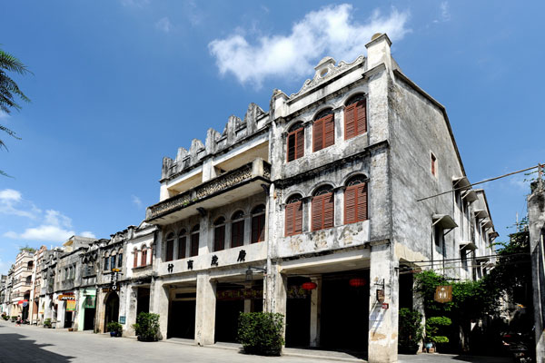 Historical Zhuhai Road in the city of Beihai in China's Guangxi Zhuang Autonomous Region. [Photo:the evaluation committee of China's cultural and historical street] 