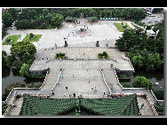 Located in the northwest of the city of Nanchang, Jiangxi Province and on the east bank of the Gan River, Tengwang Pavilion (The Pavilion of Prince Teng) is one of the Four Great Towers of China. It has been destroyed and rebuilt many times over its history. The present building was rebuilt in 1989 on the original site. It is 57.5 meters tall and has nine floors. The building has a total floor area of 13,000 square meters. [白色恶魔/bbs.fengniao]