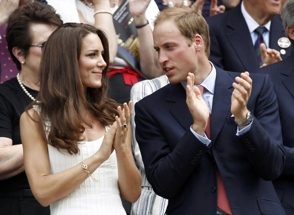 Royals William and Kate visit Wimbledon