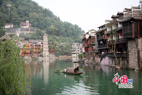 Fenghuang Ancient Town,one of the 'Top 8 July destinations in China' by China.org.cn.