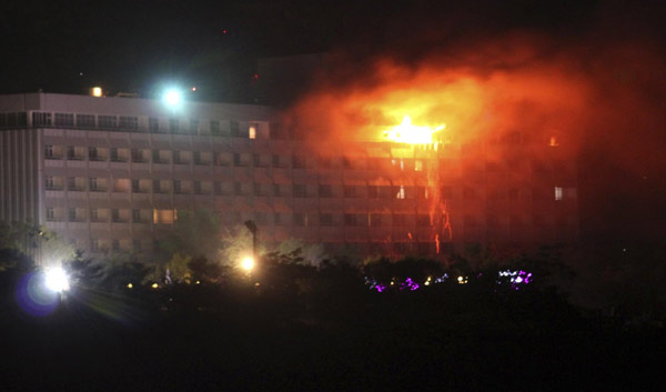 NATO-Afghan raid ends hotel assault; 19 dead