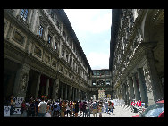 The Uffizi Gallery is a museum in Florence, Italy. It is one of the oldest and most famous art museums of the Western world. The paintings from artists such as Leonardo da Vinci, Michelangelo and Sandro Botticelli gathered at the Museum. [Zhangfang/China.org.cn]