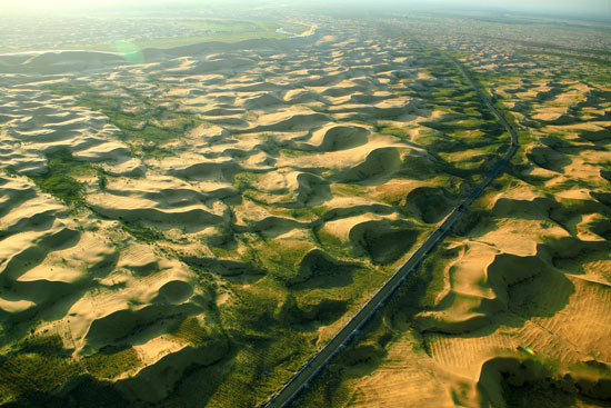 The Kubuqi desert. [File photo]