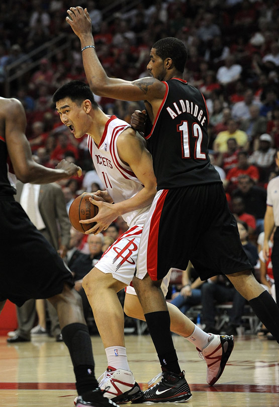 The Rockets advanced to the second round of the playoffs for the first time since 1997, and the first time in Yao's career in 2009, eliminating Portland Trail Blazers. 
