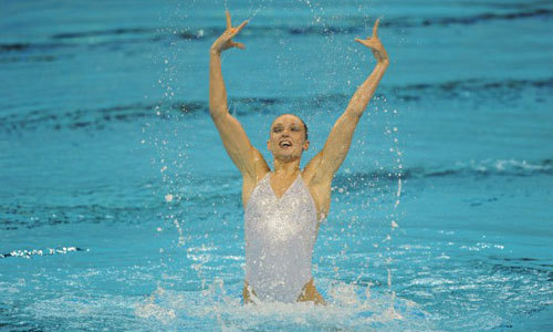 Russia’s Natalia Ishchenko won her third successive world championships.