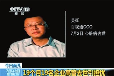In the '24 Hours' program on CCTV news channel, Wang Wei had been mistakenly 'dead' for a third time.