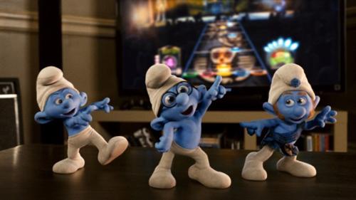 'The Smurfs' in 3D. 
