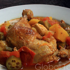 Chicken muamba, one of the top 50 world's most delicious foods by China.org.cn.