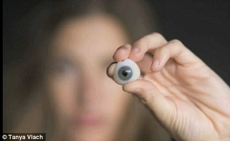 After a bout of depression, Ms Vlach realised there could be endless artistic opportunities in a prosthetic eye that housed a tiny video camera.