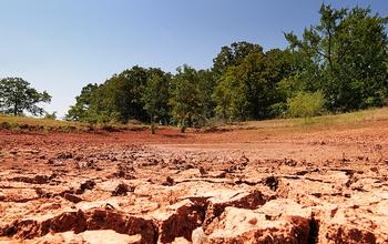 Dried up pond in Oklahoma, July 21, 2011 [Environment News Service] 