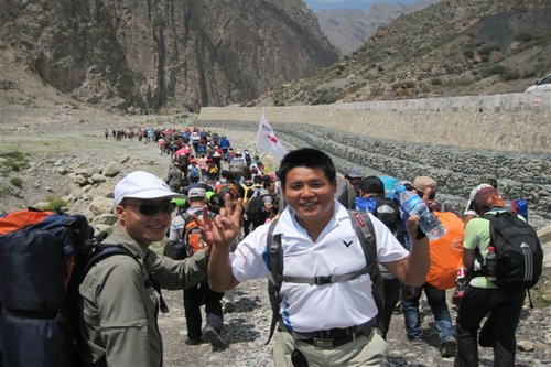 Hiking up Mount Helan