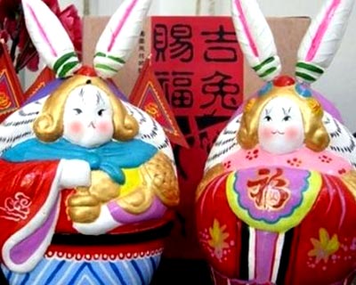 Traditional clay toy - Rabbit God