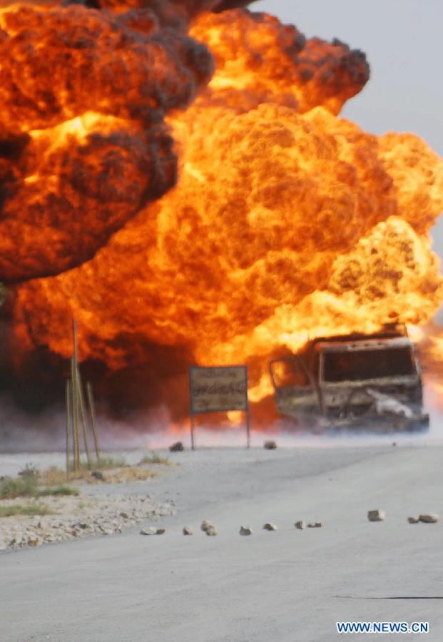 PAKISTAN-MASTUNG-NATO-OIL TANKERS-ATTACKED