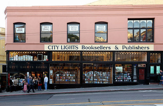 City Lights Books, one of the 'Top 10 beautiful bookstores in the world' by China.org.cn.