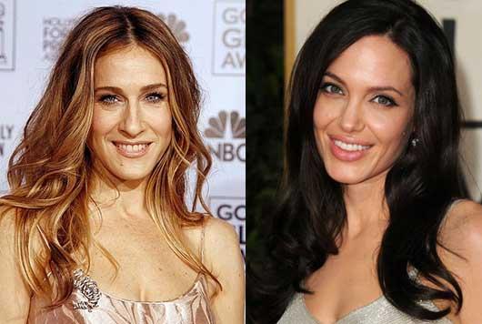 No.1: Sarah Jessica Parker and Angelina Jolie