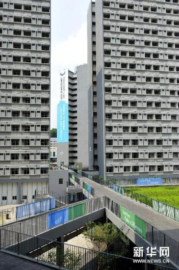 Building of the Village for the 26th Summer Universiade, which will open on Aug. 6th