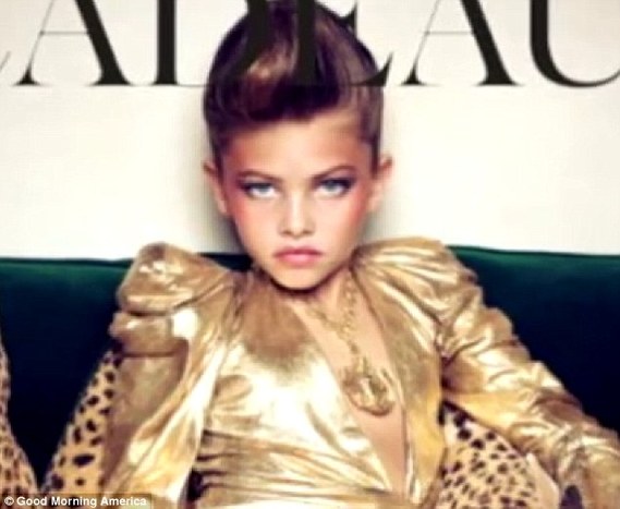 Provocative: These highly-sexualised images of 10-year-old Thylane Lena-Rose Blondeau from the Tom Ford-edited January issue of French Vogue, have caused concern.