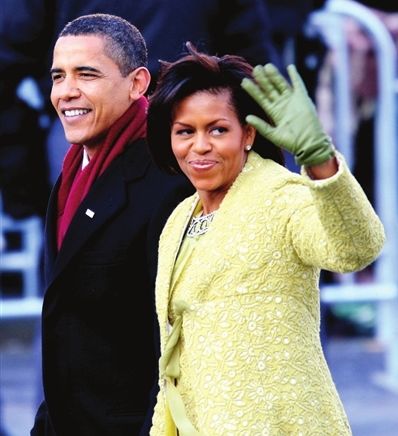 U.S. President Barack Obama and his wife Michelle Obama 