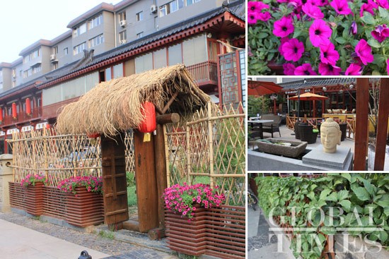A Chinese restaurant with a beautiful garden. Photo: Gong Rui/Globaltimes.cn 