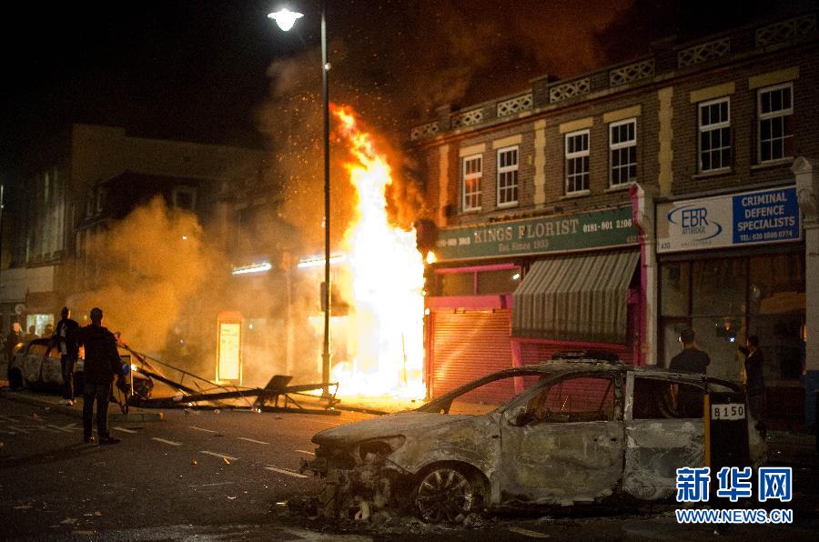 Riot erupted in London following protests over the death of 26-year-old Mark Duggan, who was shot dead by police last Thursday. And the riots have spread to Liverpool, Manchester and other British cities earlier Tuesday. 